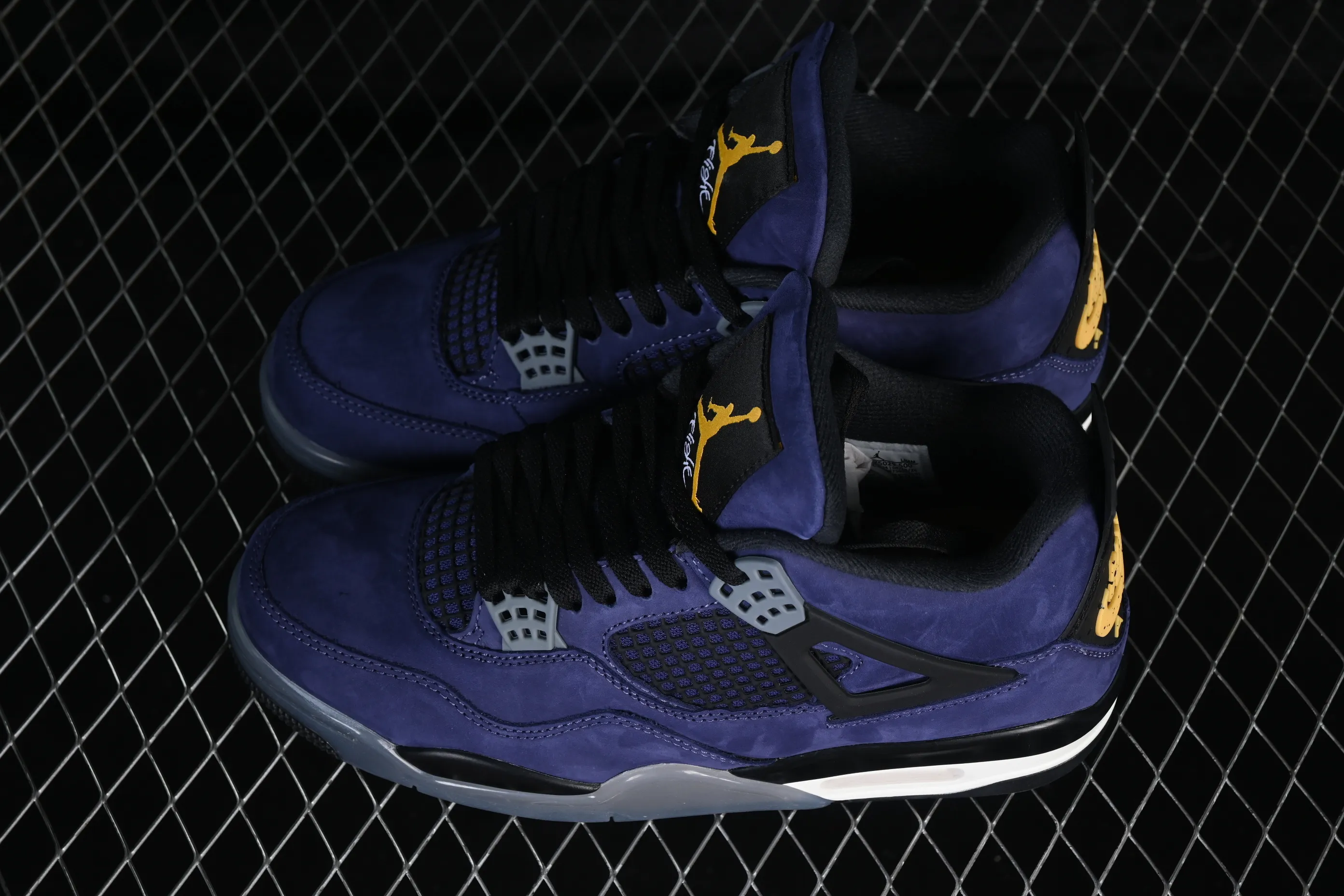 All categories Air Jordan Jordan series basketball shoes Air Jordan 4 TG version Air Jordan 4 Retro "Lakers" AJ4 Joe 4 Lakers Purple Gold FV5029-500